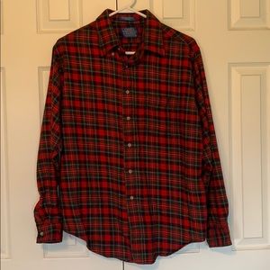 Men’s Pendleton plaid long-sleeve shirt